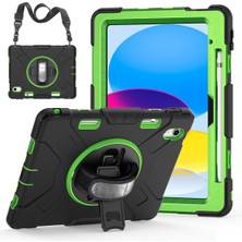 XFashion Apple iPad 10.9 (2022) Şok Geçirmez Kickstand Case Pc+Silikon Tablet Kapağı (Yurt Dışından)