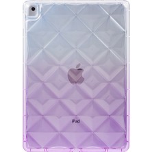 XFashion Apple iPad 10.2 / Apple iPad Pro 10.5 Inç (2017) Gradyan Tpu Anti-Drop Case Hava Yastığı Elmas Doku Tablet Kapak (Yurt Dışından)