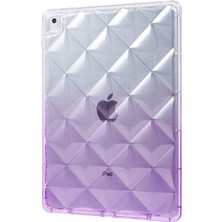 XFashion Apple iPad 10.2 / Apple iPad Pro 10.5 Inç (2017) Gradyan Tpu Anti-Drop Case Hava Yastığı Elmas Doku Tablet Kapak (Yurt Dışından)