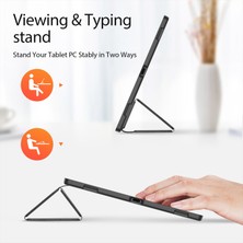 XFashion Samsung Galaxy Tab S9 Ultra Üçlü Tablet Kılıfı Pu Deri Deri Stand Folio Cover (Yurt Dışından)