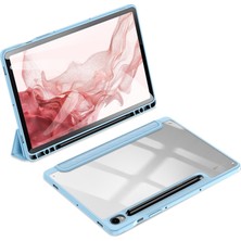 XFashion Samsung Galaxy Tab S9 Pu Deri Tablet Kılıf Üçlü Stand Kalem Tutucu ile Akıllı Kapak (Yurt Dışından)