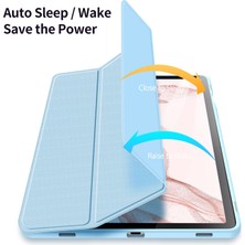 XFashion Samsung Galaxy Tab S9 Pu Deri Tablet Kılıf Üçlü Stand Kalem Tutucu ile Akıllı Kapak (Yurt Dışından)