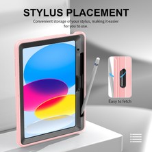 XFashion Apple iPad 10.9 (2022) Kalem Yuvası Tpu+Pc Tablet Kapağı (Yurt Dışından)