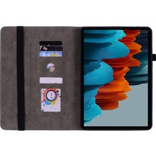 XFashion Samsung Galaxy Tab S9+ Pu Deri Tablet Kapak Standı Kart Yuvaları (Yurt Dışından)