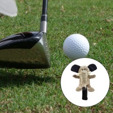 Newdv 2x Yenilik Golf Kulübü Başlıklar Sevimli Yumuşak Peluş Ahşap Sürücü Kafa Kapağı (Yurt Dışından)