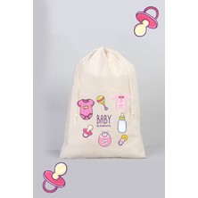 Feza Bagg Store Kıyafet Kesesi Kız Bebek 30 x 40 2 Adet