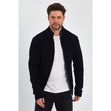 Alexander Gardi Balıkçı Yaka Fermuarlı Triko Hırka (E22-5714)