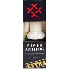 Power Antifog Ekstra Buğulanmayı Önleyici ve Temizleyici Gözlük Cam Spreyi 30 ml - Kutulu ve Cam Bezli