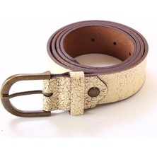 Alexander Gardi Kadın Deri Kemer Sütlü Kahverengi 19-Kmr B 09