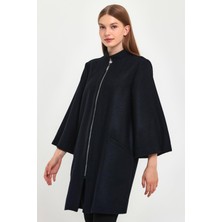 Alexander Gardi Fermuarlı Yünlü Kaban (B23-26700)