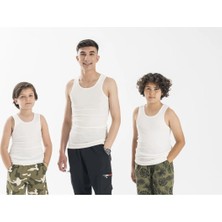 Erkek Çocuk Beyaz Slim Fit Tekli