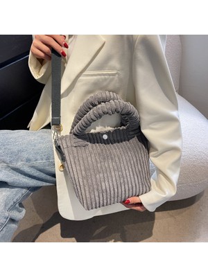 Masoffy1 Karpuz Kırmızı Yeni Kadife Kadın Kova Çantası Sonbahar Kış Yumuşak Çanta Sevimli Tote Moda Rahat Crossbody Tek Omuz Çantaları Kızlar Için (Yurt Dışından)