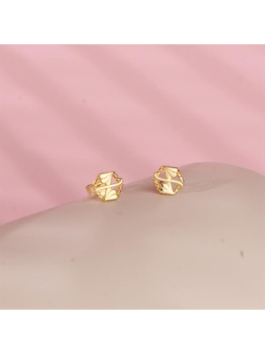 goldkupe 14 Ayar Altın Modern Küpe 1,31 gr