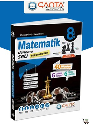 Çanta Yayınları 8. Sınıf Matematik Kazanım Sıralı Deneme Seti 100 Sayfa Türkçe Basım