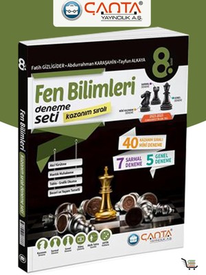 Çanta Yayınları 8. Sınıf Fen Bilimleri Kazanım Sıralı Deneme Seti 100 Sayfa Türkçe Basım
