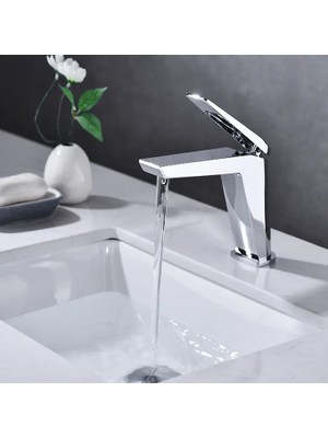 FAWER Faucet & Shower Fleko Mustang Krom Lavabo Bataryası