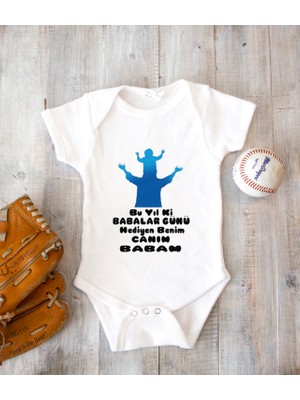 Tuğba Baby Kişiye Özel Baba Zıbın Body %100 Pamuk Babalar Günü Hediyesi