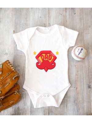 Tuğba Baby Kişiye Özel Baba Zıbın Body %100 Pamuk Babalar Günü Hediyesi