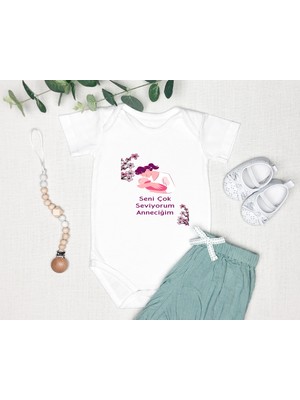 Tuğba Baby Anne Zıbın %100 Pamuk Body Anneler Günü Hediyesi Kişiye Özel Tasarlayabiliri