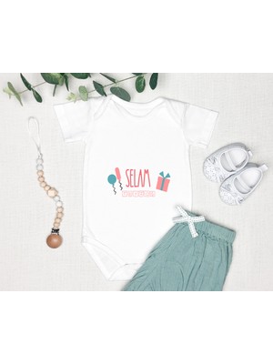 Tuğba Baby Kişiye Özel Isim Yazabiliriz %100 Pamuklu Teyze Baskılı Uzun Kol Bebek Zıbın Bod