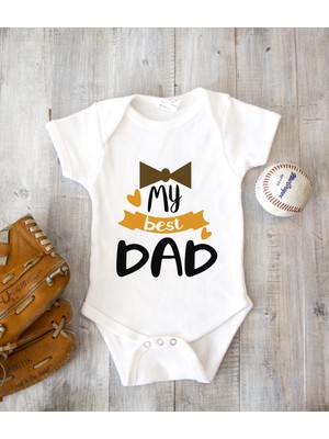 Tuğba Baby Kişiye Özel Baba Zıbın Body %100 Pamuk Babalar Günü Hediyesi