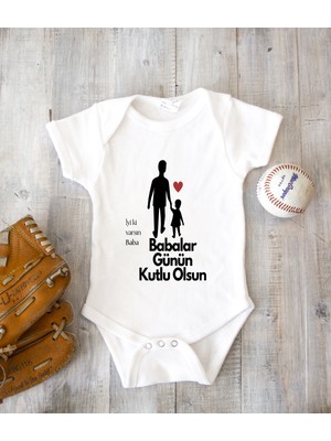 Tuğba Baby Kişiye Özel Baba Zıbın Body %100 Pamuk Babalar Günü Hediyesi