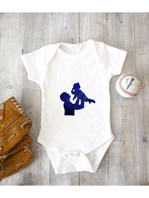 Tuğba Baby Kişiye Özel Baba Zıbın Body %100 Pamuk Babalar Günü Hediyesi