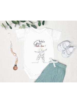 Tuğba Baby Kişiye Özel Baba Zıbın Body %100 Pamuk Babalar Günü Hediyesi