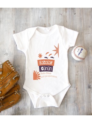 Tuğba Baby Kişiye Özel Baba Zıbın Body %100 Pamuk Babalar Günü Hediyesi