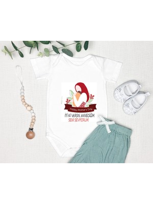 Tuğba Baby Anne Zıbın %100 Pamuk Body Anneler Günü Hediyesi Kişiye Özel Tasarlayabiliri