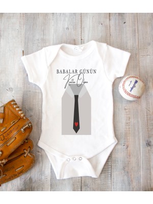 Tuğba Baby Kişiye Özel Baba Zıbın Body Pamuk Babalar Günü Hediyesi