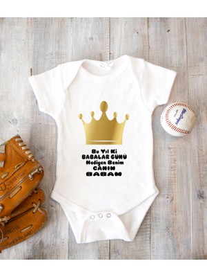 Tuğba Baby Kişiye Özel Baba Zıbın Body Pamuk Babalar Günü Hediyesi