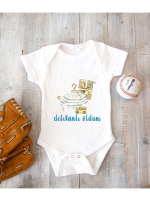 Tuğba Baby Isme Özel Isimli Baskı Yazılabilen Pamuk Sünnet Bebek Zıbın Body 050