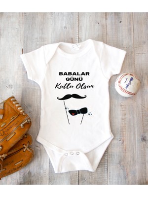 Tuğba Baby Bebek Zıbın Body Özel Baba Tasarımlı Pamu