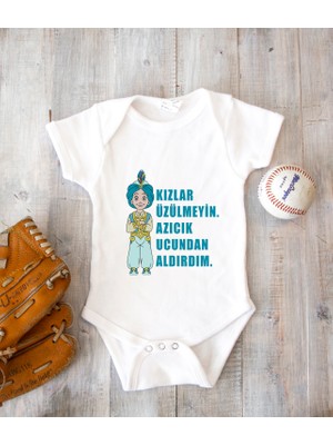 Tuğba Baby Isme Özel Isimli Baskı Yazılabilen Pamuk Sünnet Bebek Zıbın Body 050