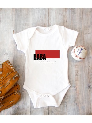 Tuğba Baby Kişiye Özel Baba Zıbın Body Pamuk Babalar Günü Hediyesi