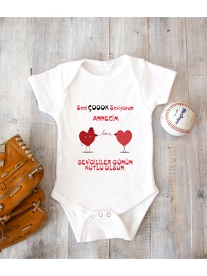 Tuğba Baby Isme Özel Isimli Baskı Yazılabilen Pamuk Anne Baba Sevgililer Günü Bebek Zıbın Body Sevgililergünüu