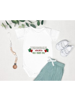 Tuğba Baby Kişileştirebilir Isme Özel Tasarlanabilen Pamuklu Baskılı Yılbaşı Yenge Zıbın Body 001U