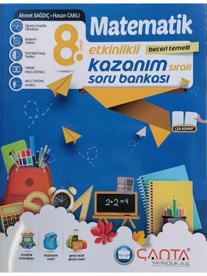 Çanta Yayınları 8. Sınıf LGS Yeni Matematik Etkinlikli Kazanım Soru Bankası