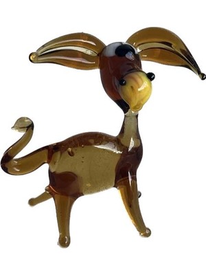 Hasyılmaz El Yapımı Murano Cam Eşek Biblo A46-02