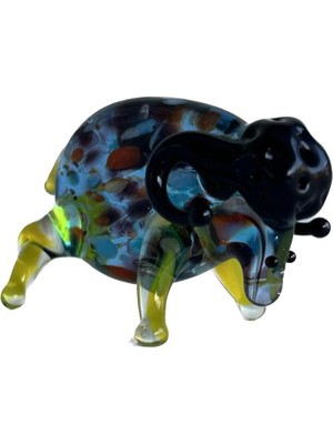 Hasyılmaz El Yapımı Murano Cam Koç Biblo A36-03