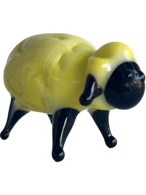 Hasyılmaz El Yapımı Murano Cam Koyun Biblo A46-01