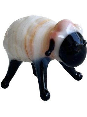 Hasyılmaz El Yapımı Murano Cam Koyun Biblo A51-02