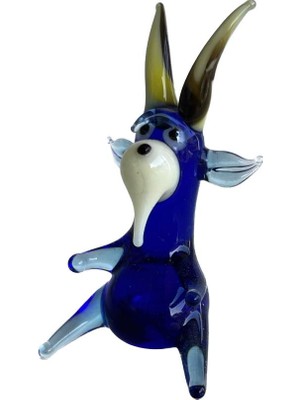 Hasyılmaz El Yapımı Murano Cam Keçi Biblo A53-02