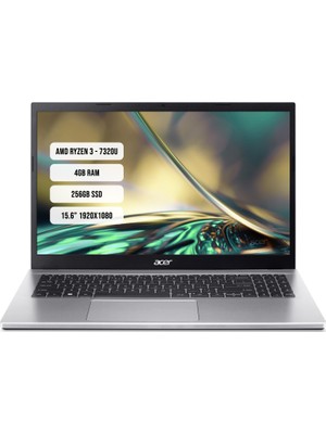 Acer Aspire 3 A315-24 Amd Ryzen 3 7320U 4gb 256GB SSD Windows 11 Home 15.6" Fhd Taşınabilir Bilgisayar NX.KDEEY.004 Sner2