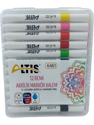 Altıs Akrilik Markör Kalemi 12 Renk