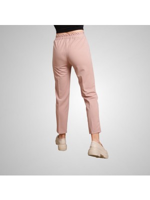 Sevinç Collection Beli Lastikli ve Bağcıklı Dar Paça Kadın Pantolon
