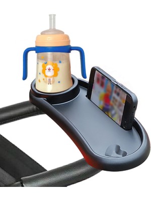 Microcase Bebek Arabaları Için Biberon Şişe Bardak Tutucu Telefon Standlı Sehpa - AL4006