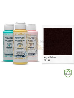 Permolit Multi Surface Akrilik Hobi Boyası Koyu Kahve 120 Ml.
