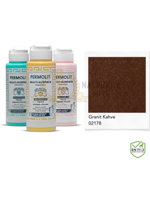 Permolit Multi Surface Akrilik Hobi Boyası Granit Kahve 120 Ml.
